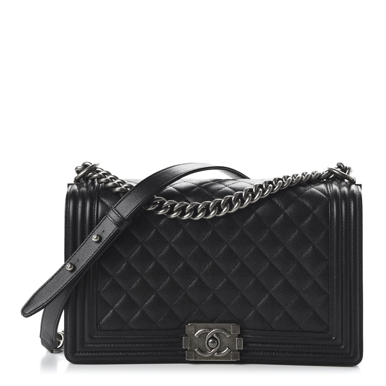 Chanel Caviar Quilted New Medium Boy Flap Black 1 of 9