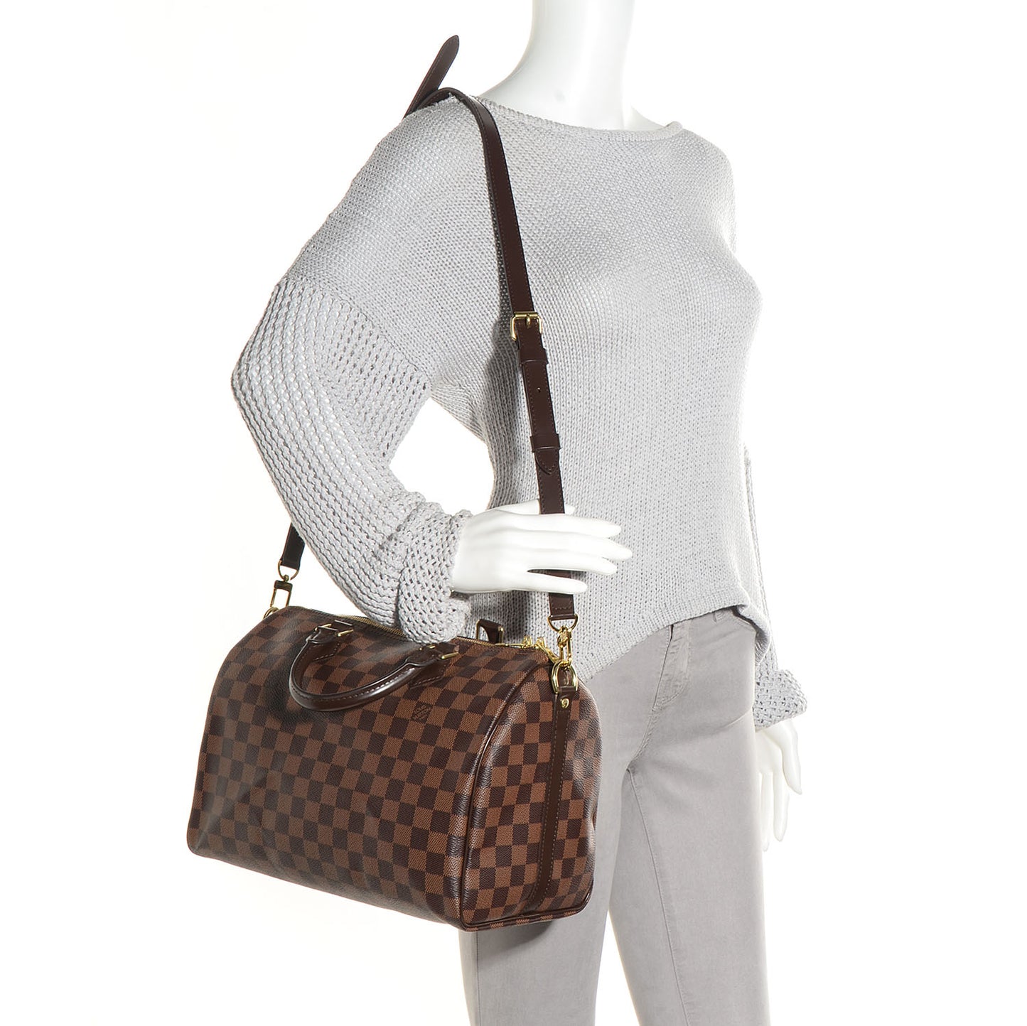 Damier Ebene Speedy Bandouliere 30