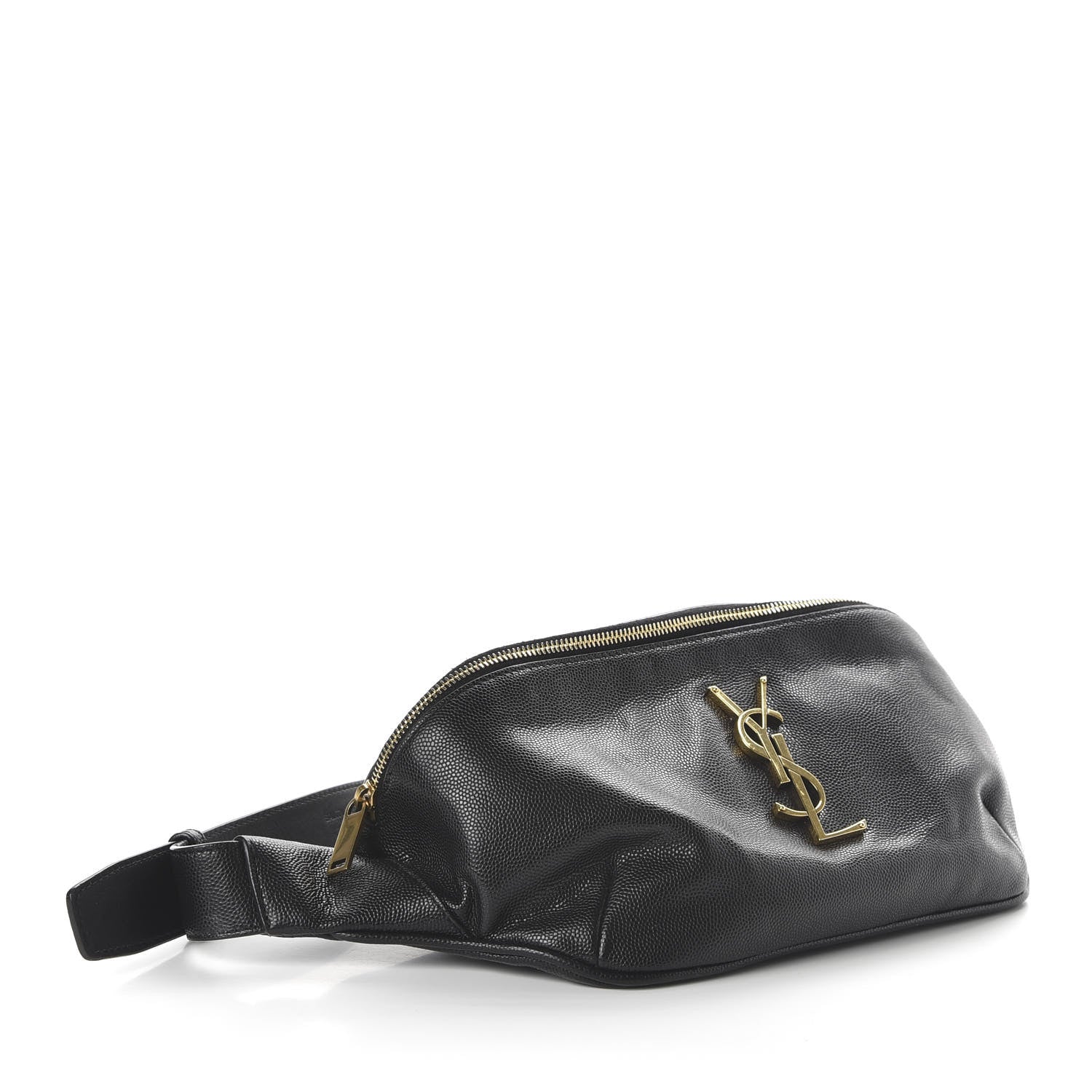 Saint Laurent Grain De Poudre Monogram Belt Bag Black 4 of 9