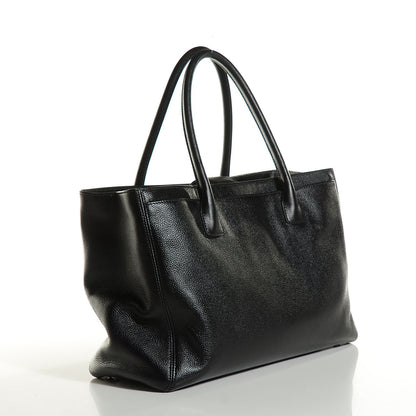 Chanel Calfskin Cerf Executive Shopper Tote Black 3 of 8