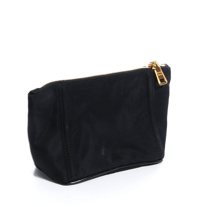 Prada Tessuto Nylon Spazzolato Bow Cosmetic Bag Nero Black 3 of 10