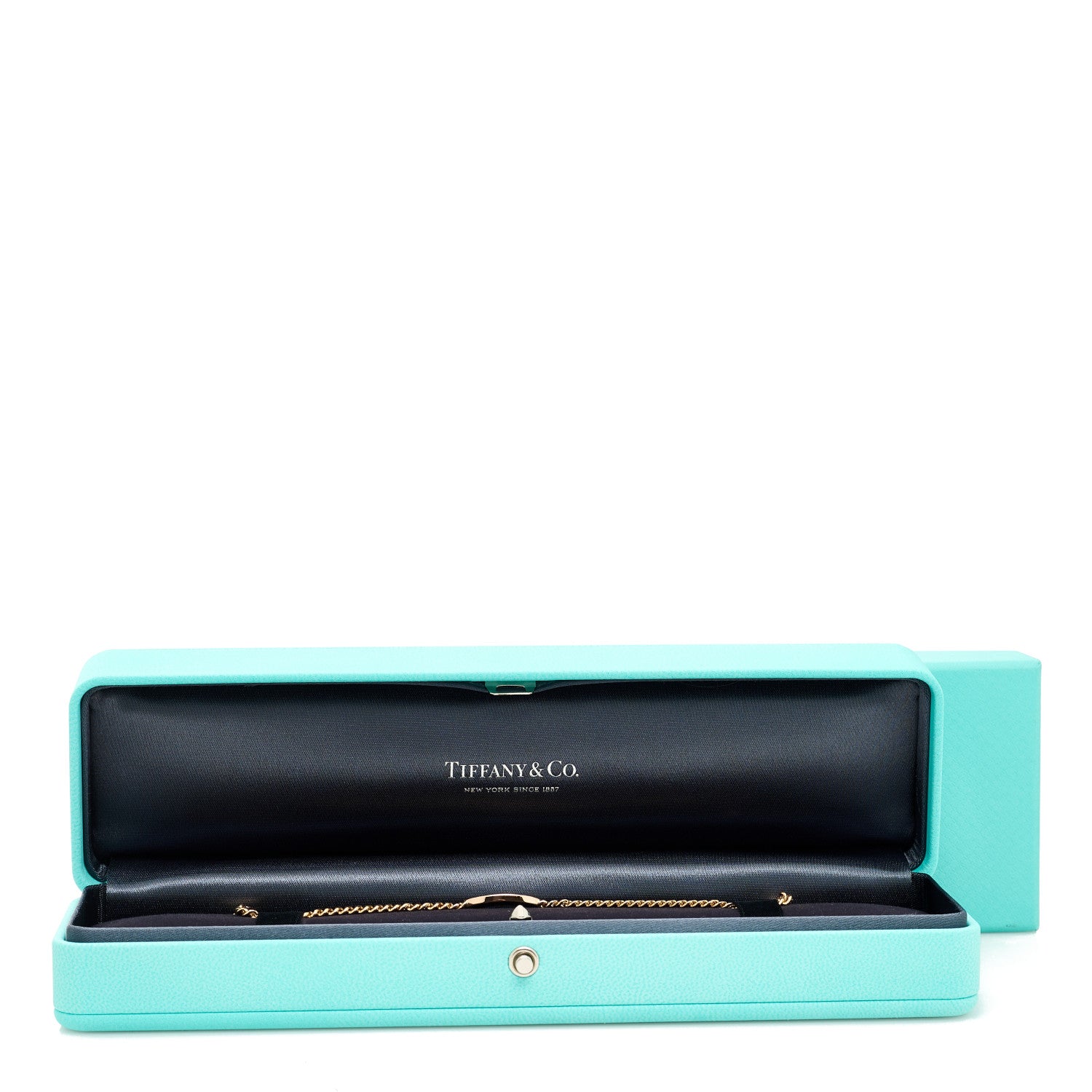 Tiffany 18K Rose Gold Diamond Return To Tiffany Oval ID Bracelet 4 of 4
