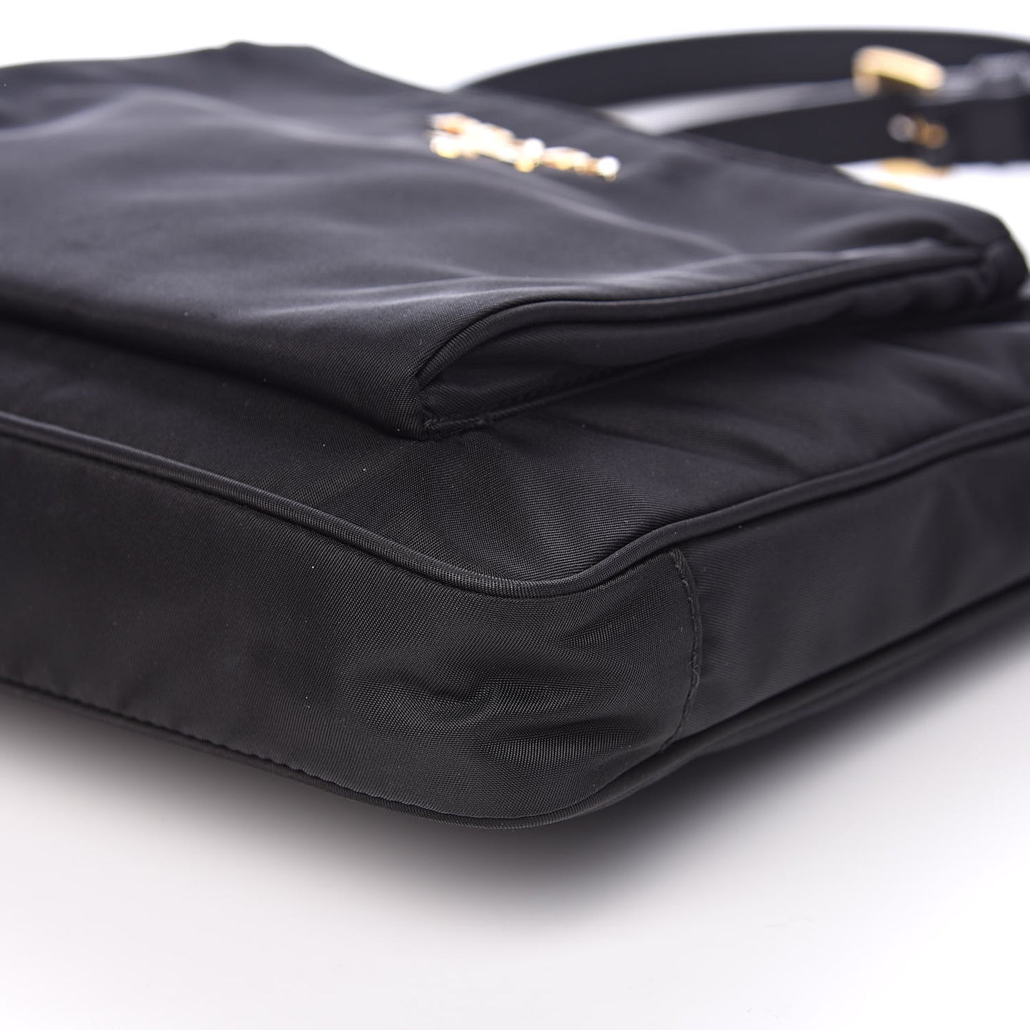 Tessuto Nylon Saffiano Crossbody Bag Black