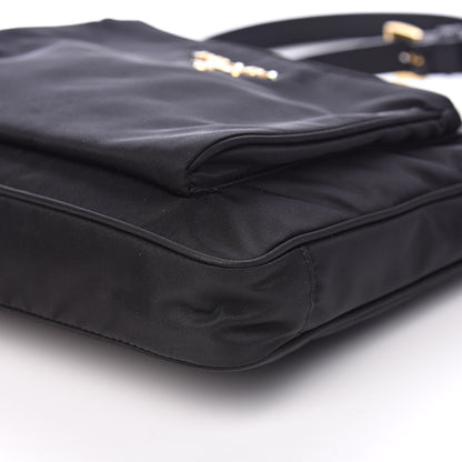 Prada Tessuto Nylon Saffiano Crossbody Bag Black 9 of 9