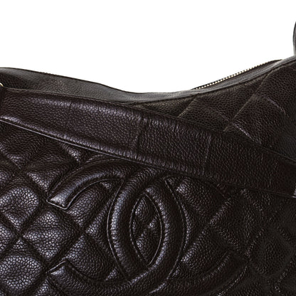 Chanel Caviar Quilted Timeless CC Shoulder Bag Brown 9 of 9