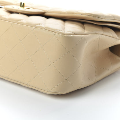 Chanel Lambskin Quilted Jumbo Double Flap Beige Clair 7 of 13