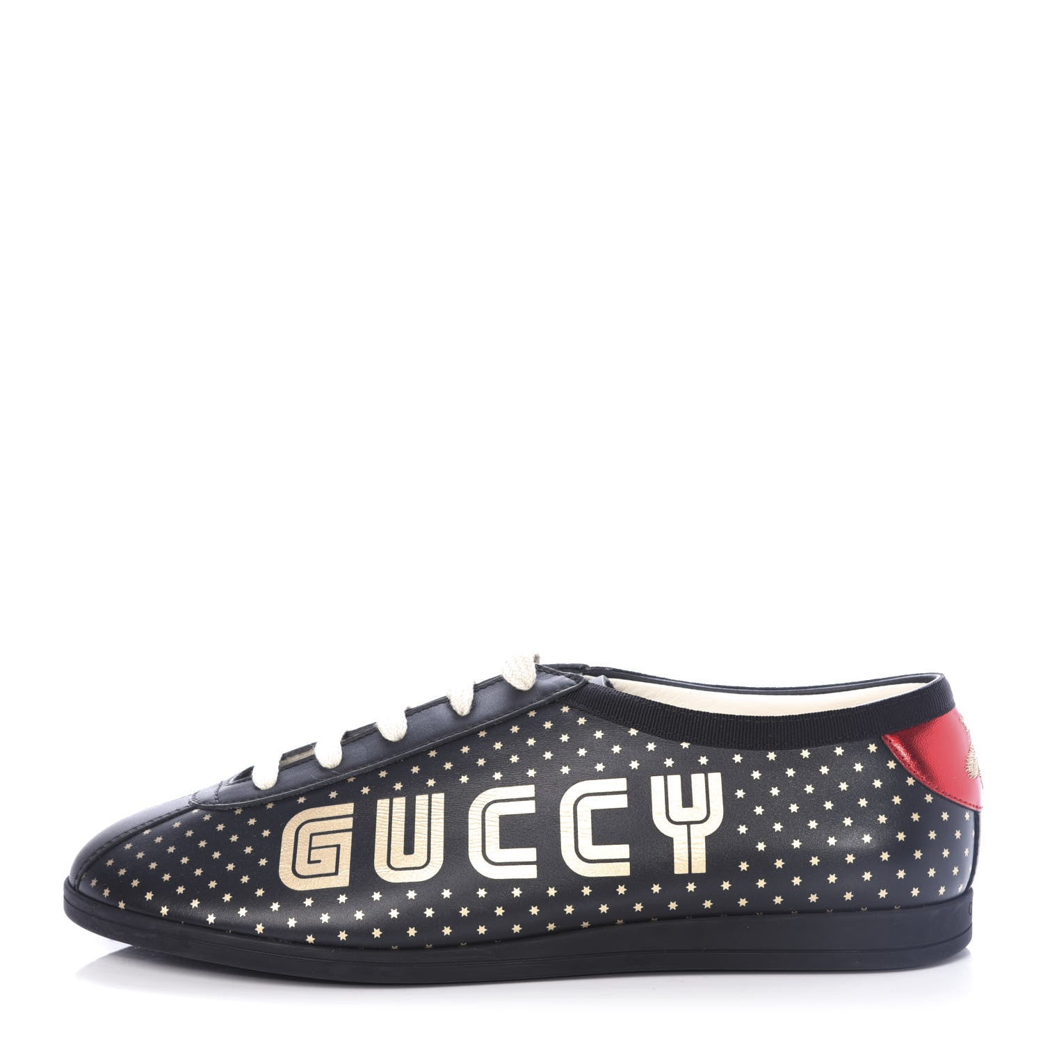 Gucci X SEGA Calfskin Guccy Mens Falacer Sneakers 6 Black 1 of 11