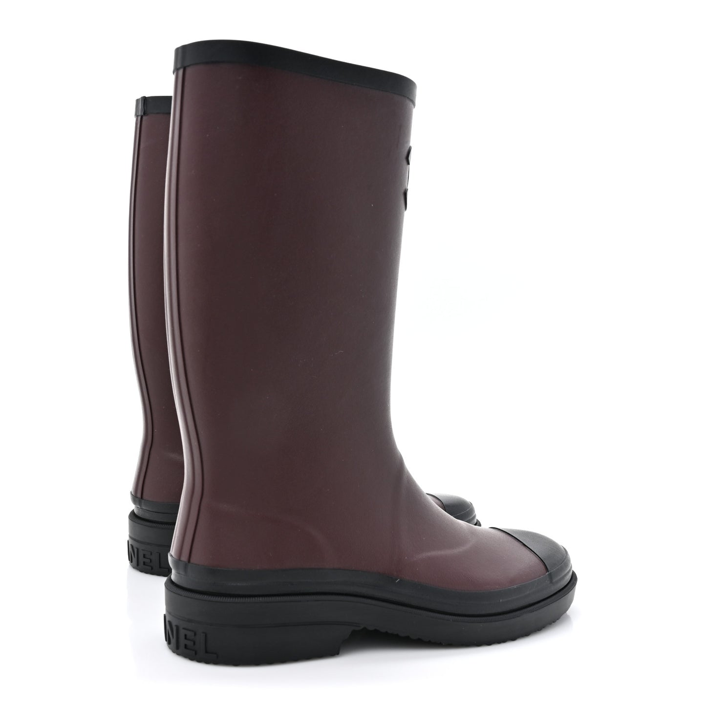 Caoutchouk CC High Boots 37 Burgundy Black