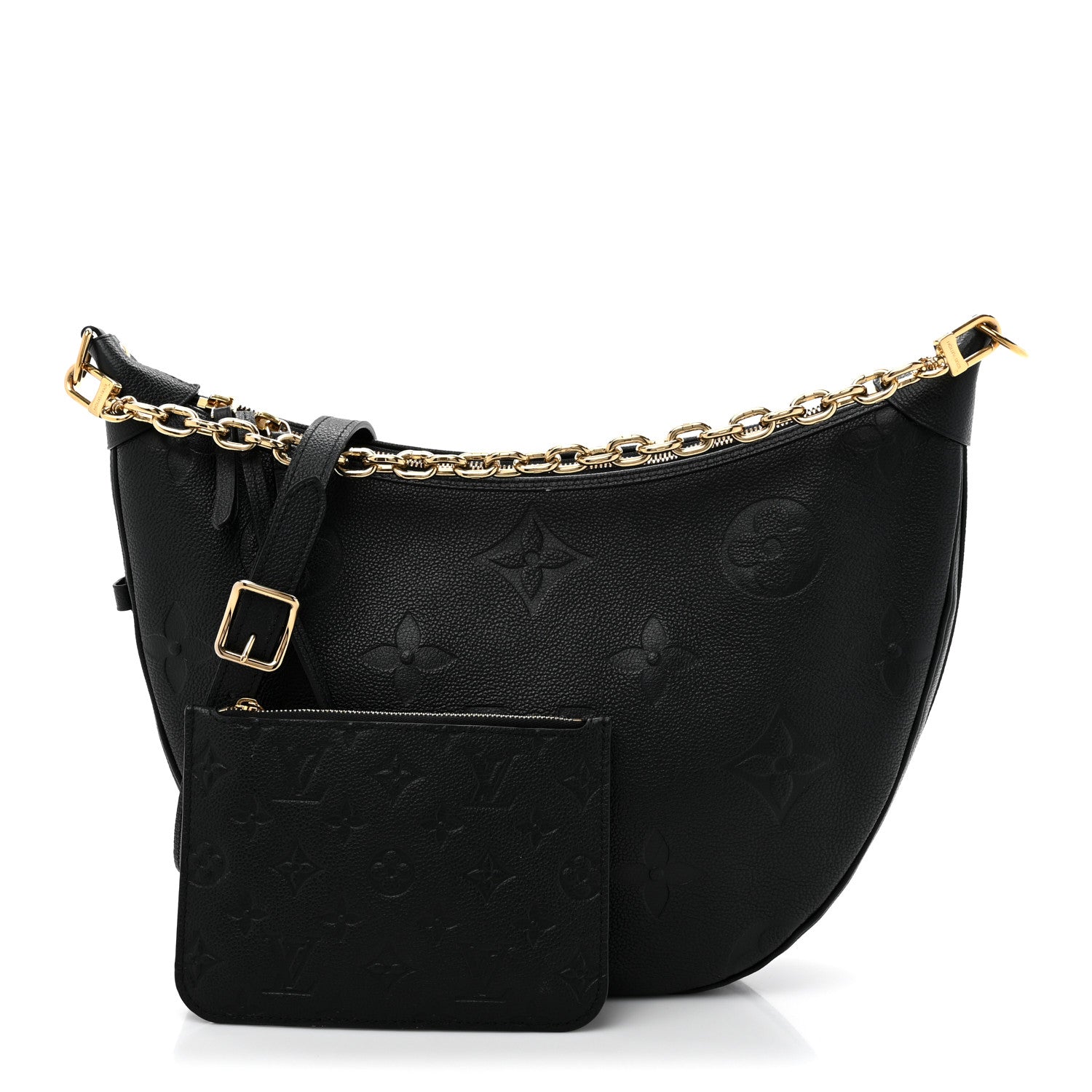 Louis Vuitton Empreinte Monogram Giant Loop Hobo Black 3 of 11