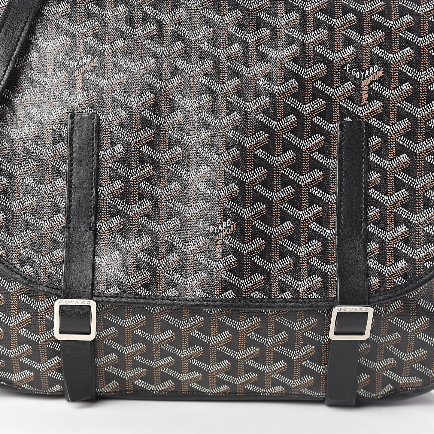 Goyardine Belvedere GM Messenger Bag Black