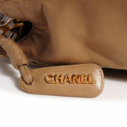 Chanel Lambskin Flap Shoulder Bag Beige 10 of 10