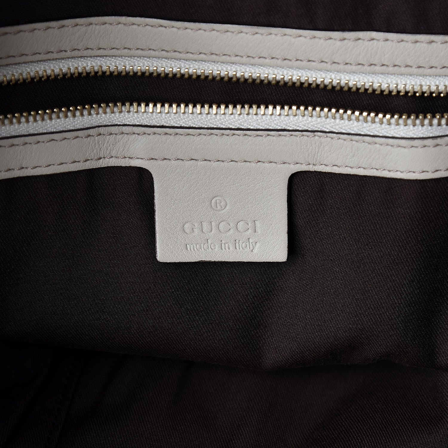 Gucci Monogram Large Indy Top Handle Hobo Off White 7 of 12