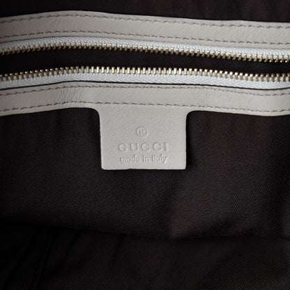 Gucci Monogram Large Indy Top Handle Hobo Off White 7 of 12