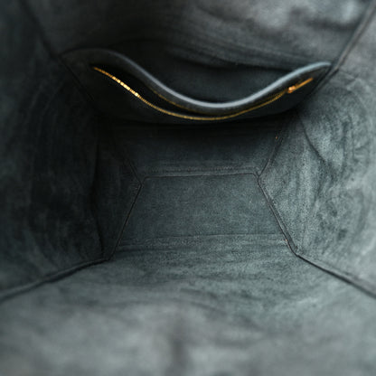 Celine Soft Grained Calfskin Sangle Bucket Bag Petrol 5 of 9