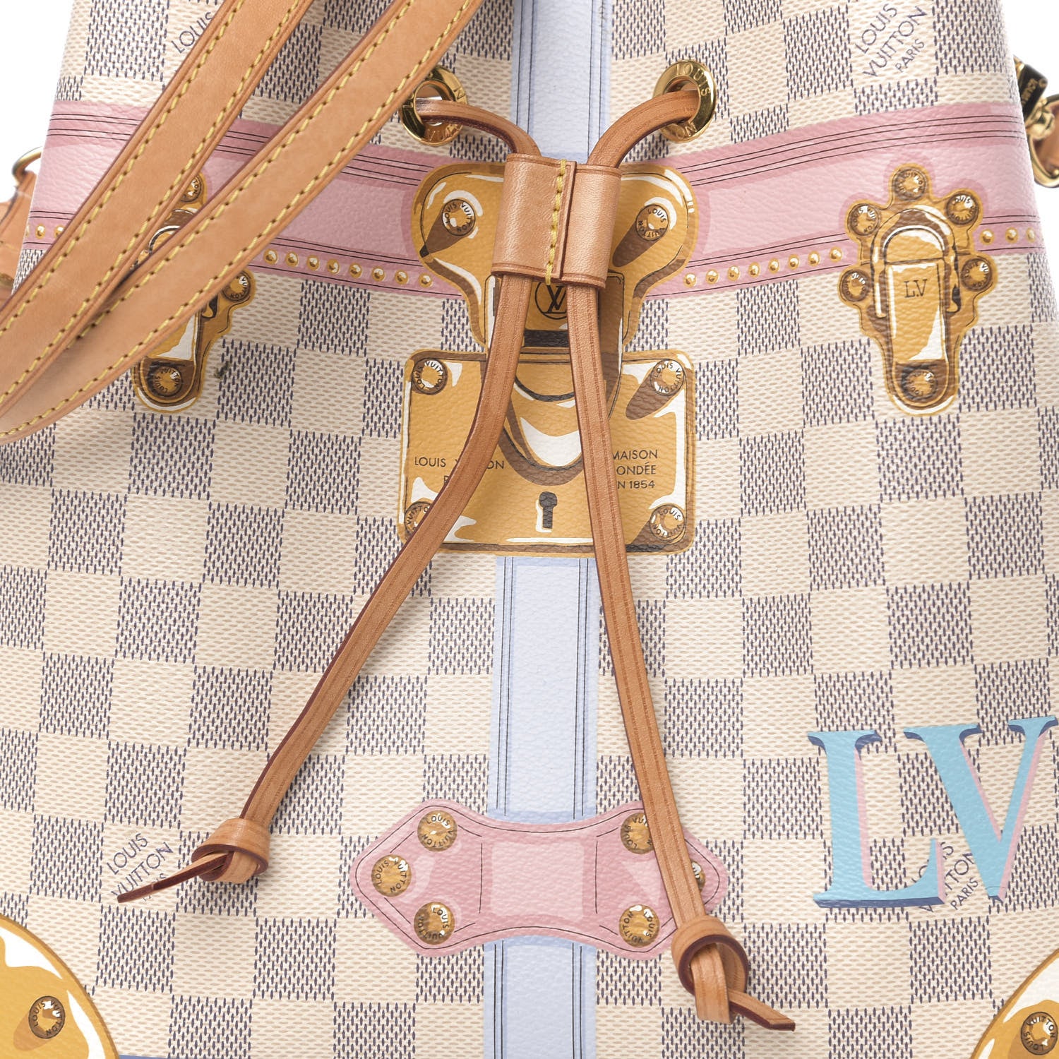 Louis Vuitton Damier Azur Summer Trunks Neonoe 9 of 9