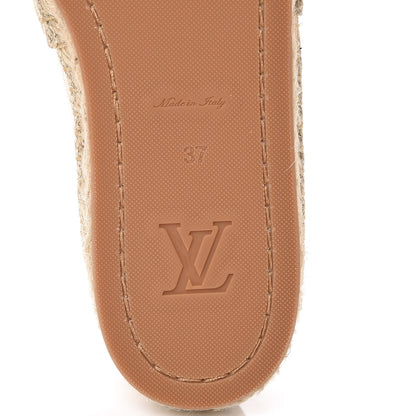 Louis Vuitton Canvas Seashore Espadrille Flats 37 Ecru 6 of 7