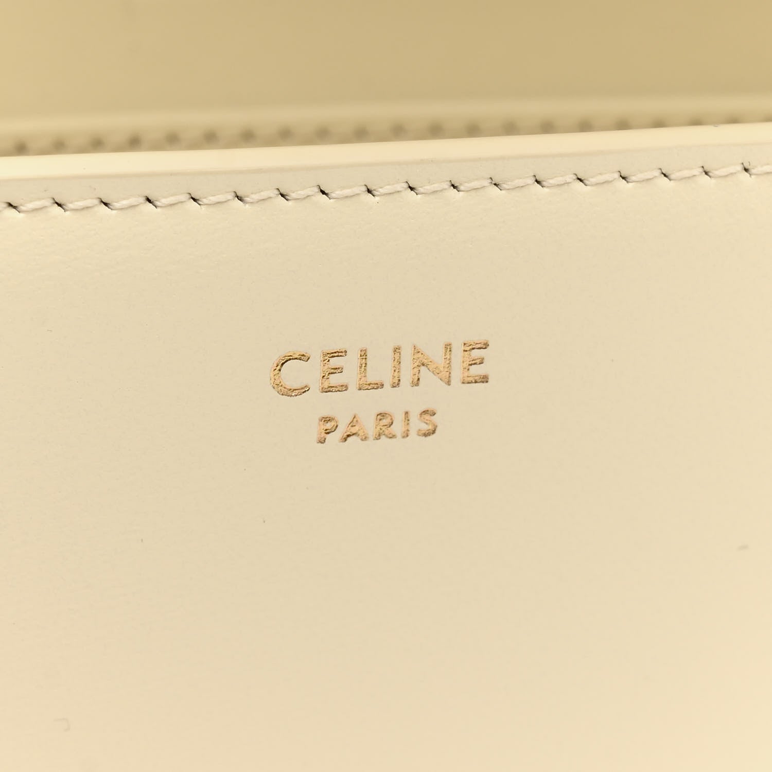 Celine Shiny Calfskin Triomphe Margo Wallet on Chain Sunlight 6 of 11