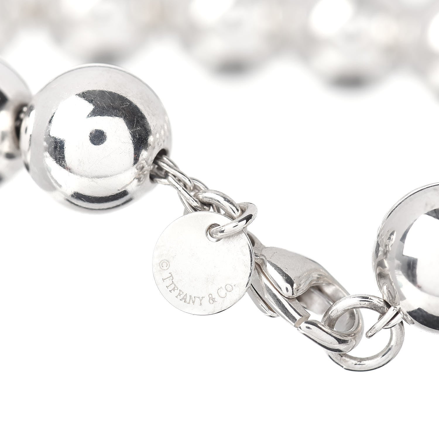 Tiffany Sterling Silver 10mm HardWear Ball Bracelet 4 of 4