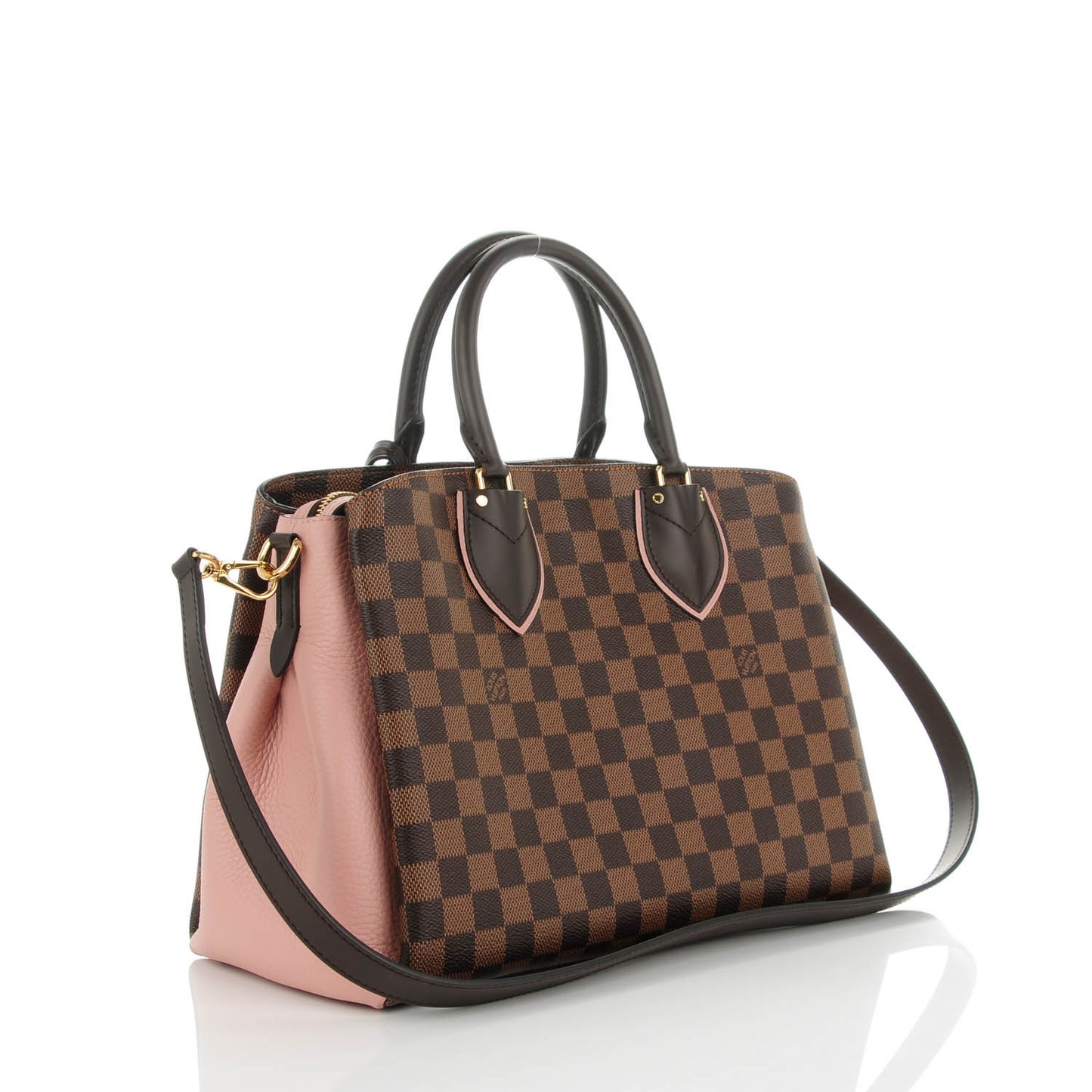 Cuir Taurillon Damier Ebene Normandy Magnolia