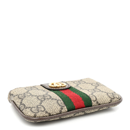 Gucci GG Supreme Monogram Web Ophidia Key Case Beige New Acero 4 of 9