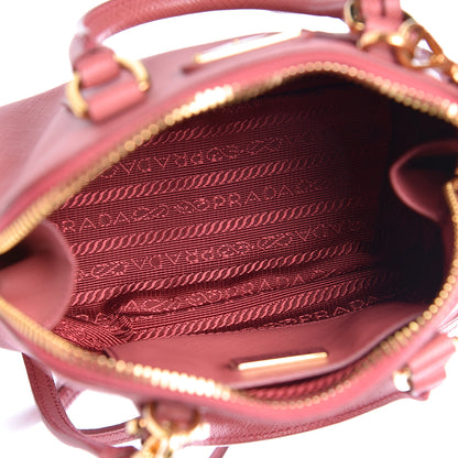 Prada Saffiano Lux Mini Promenade Tote Peonia 5 of 11
