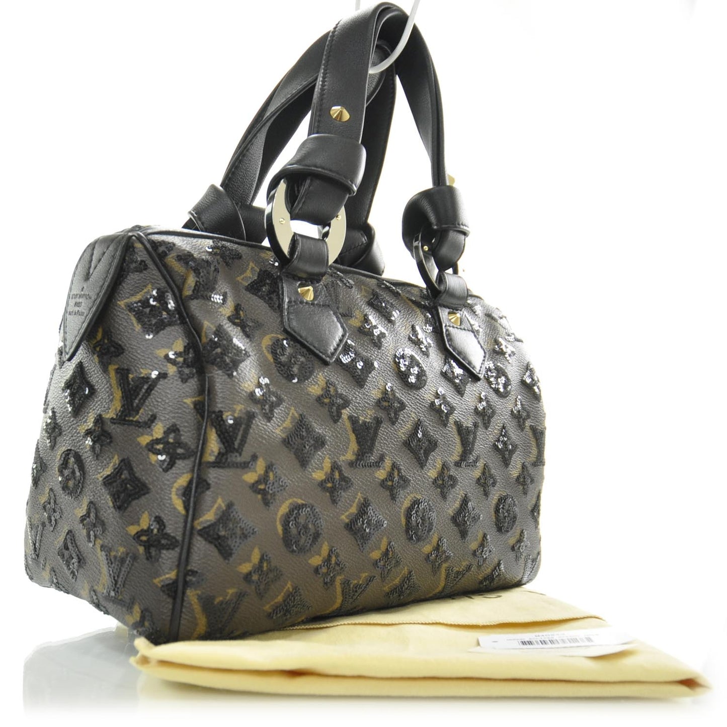 Monogram Sequins Eclipse Speedy 28 Black