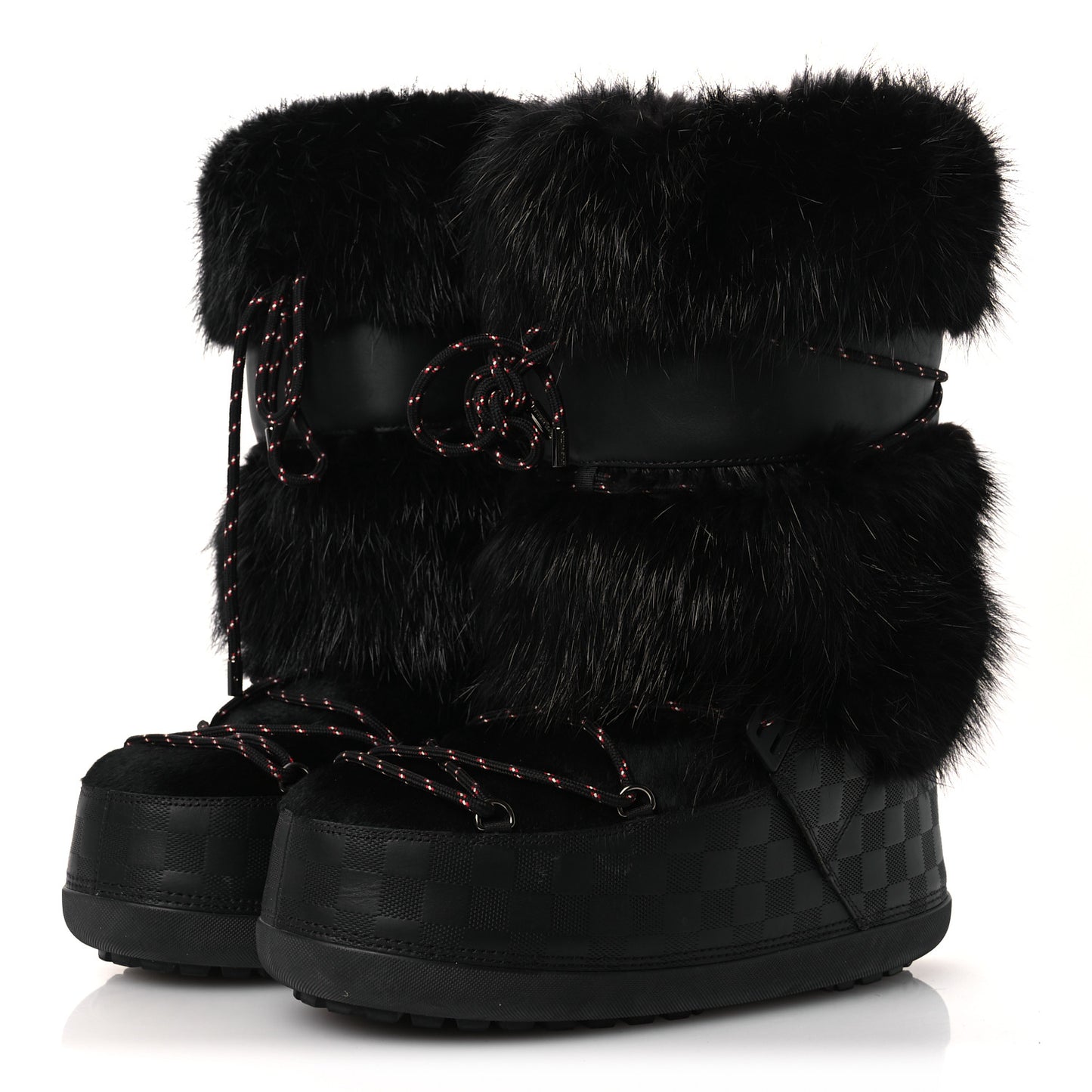 Damier Infini Fur Mens Snowstorm Boot 9 Black