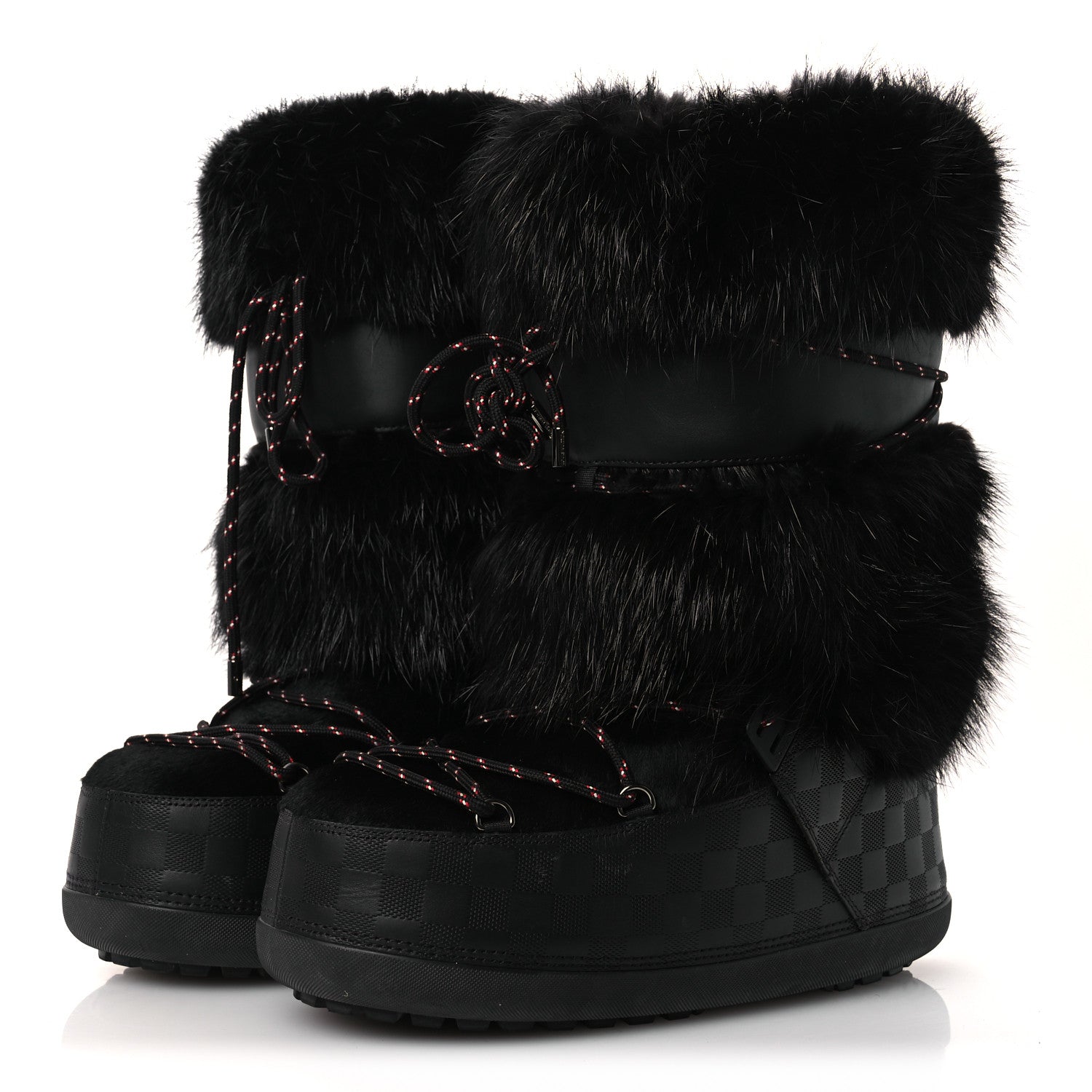 Louis Vuitton Damier Infini Fur Mens Snowstorm Boot 9 Black 4 of 9