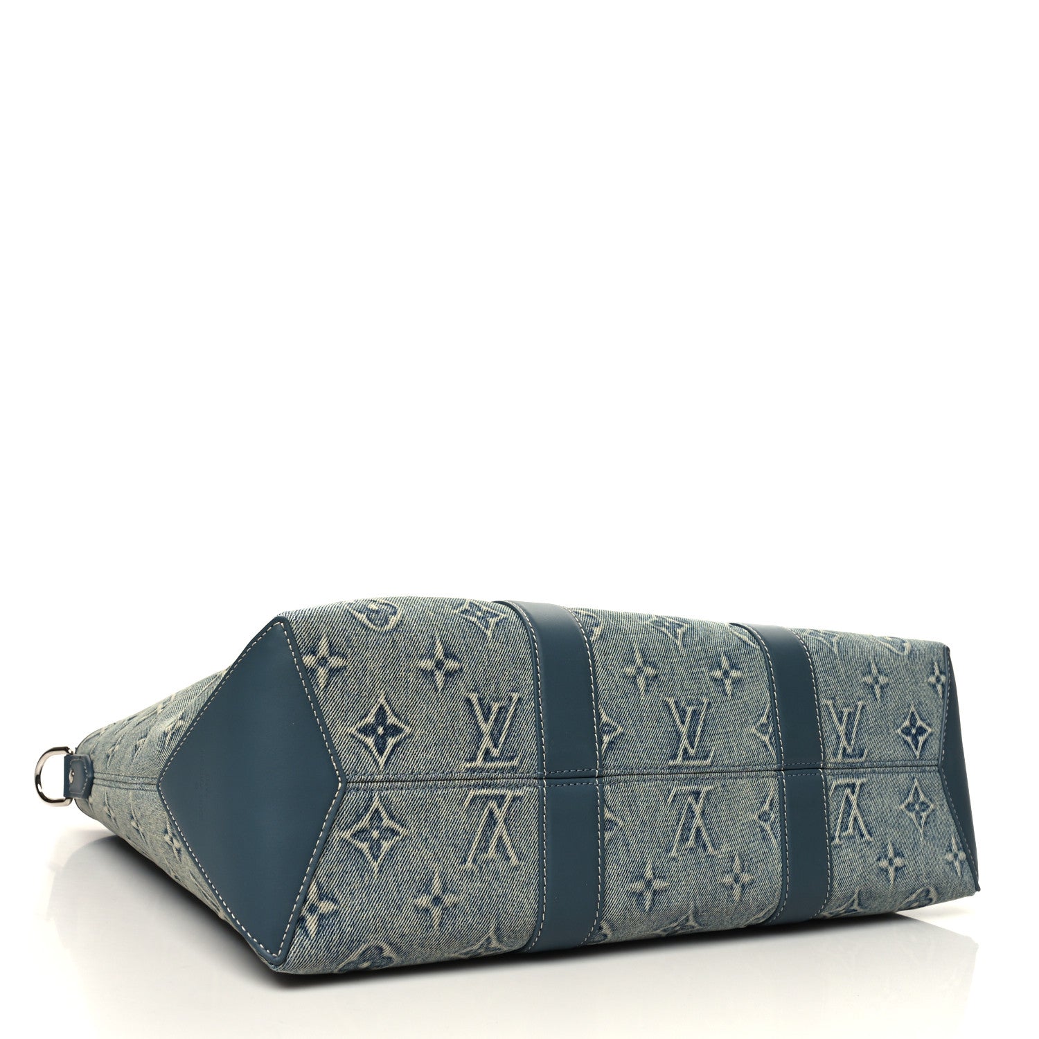 Louis Vuitton Monogram Washed Denim Weekend Tote NM 4 of 9