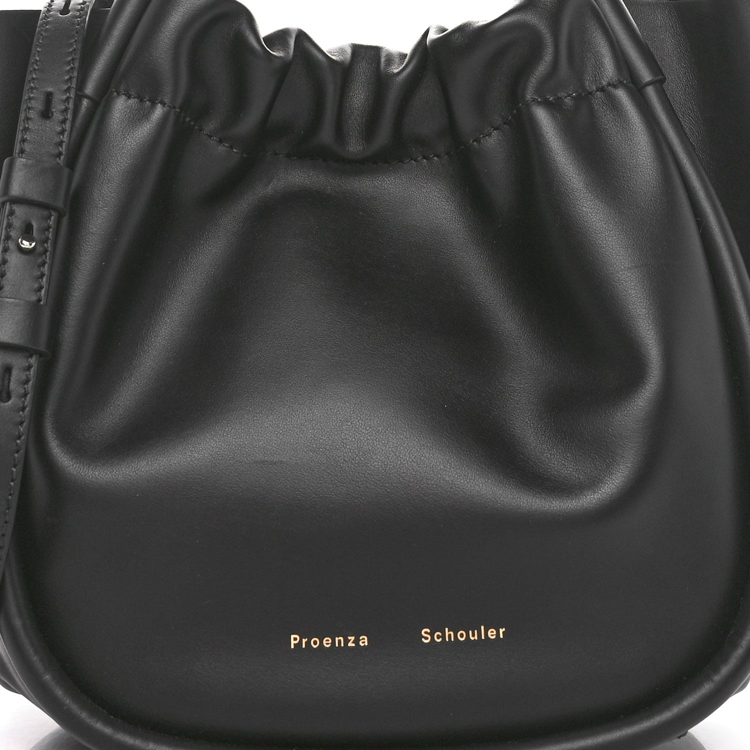 Proenza Schouler Calfskin Small Ruched Tote Black 9 of 11