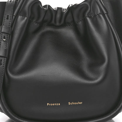 Proenza Schouler Calfskin Small Ruched Tote Black 9 of 11