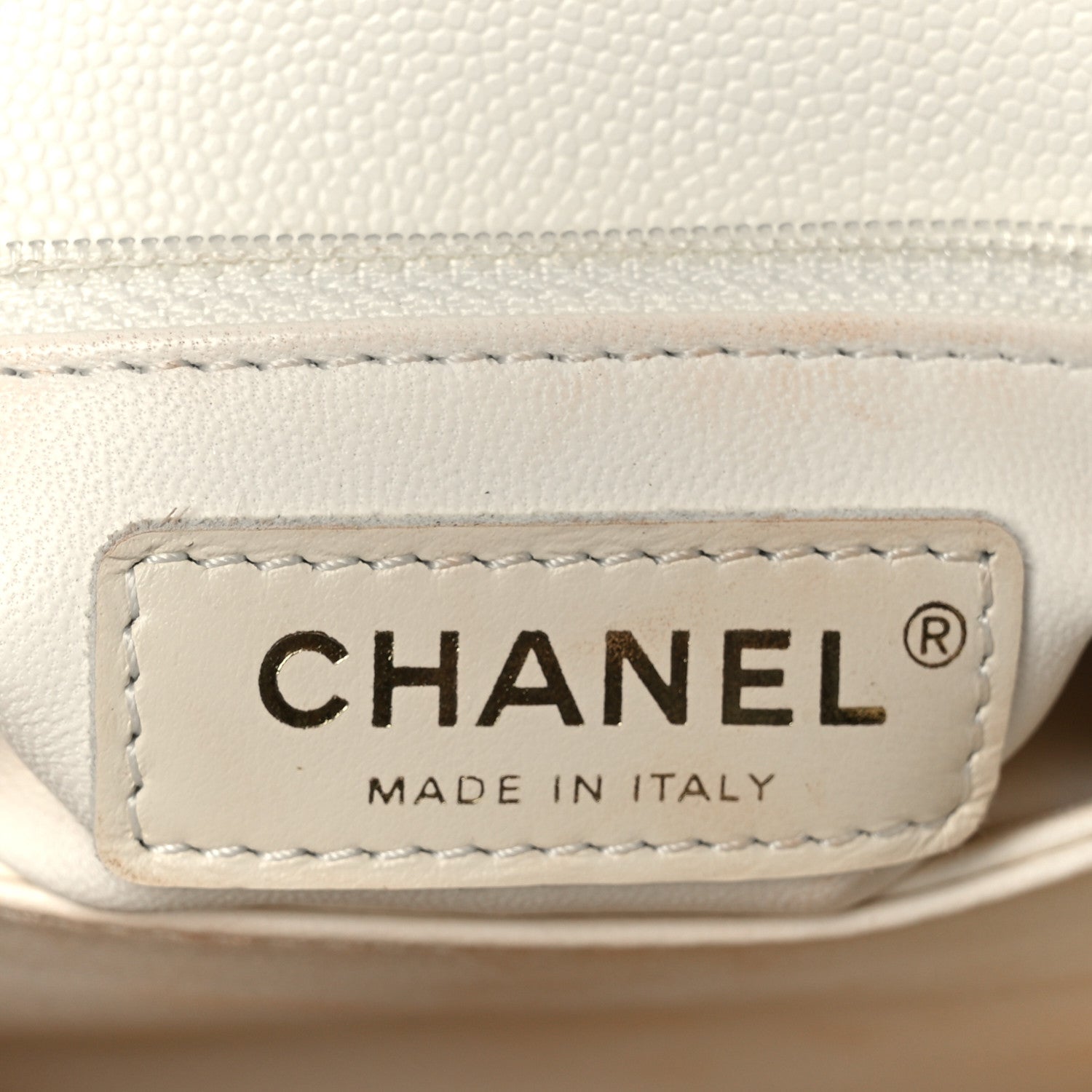 Chanel Caviar Quilted Mini Coco Handle Flap White 6 of 12
