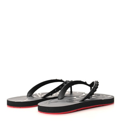 Christian Louboutin Rubber Spike Loubi Donna Flip Flop 35 Black 4 of 6