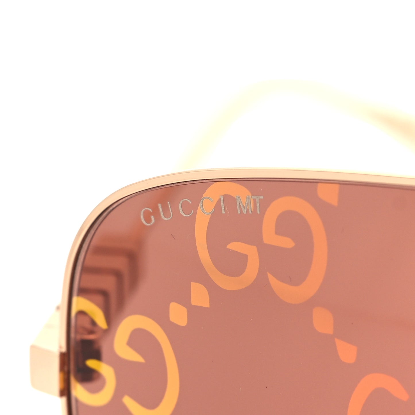 Metal Mask Sunglasses GG1436S Red Gold