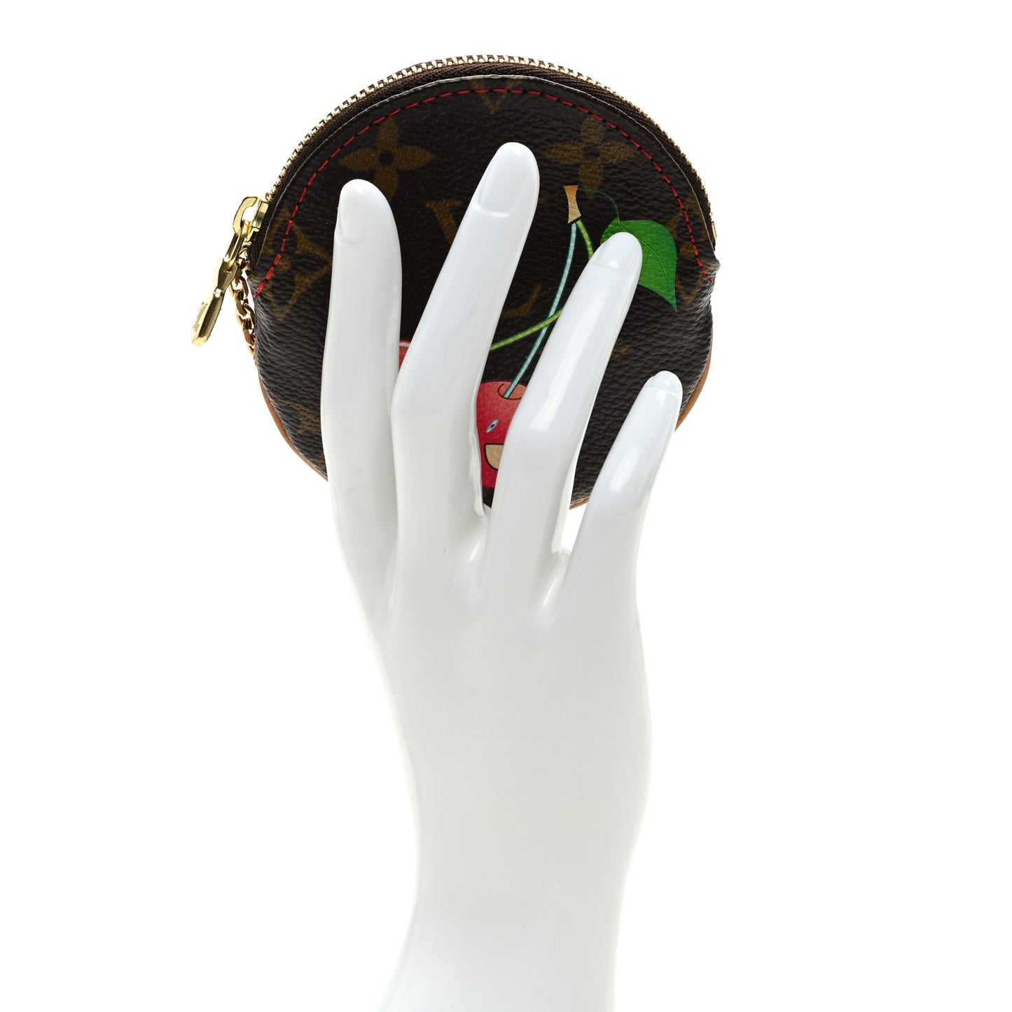 Monogram Cerises Round Coin Purse