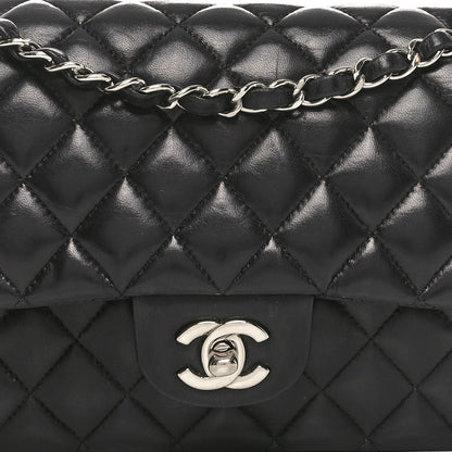 Chanel Lambskin Quilted Medium Double Flap Black 8 of 11