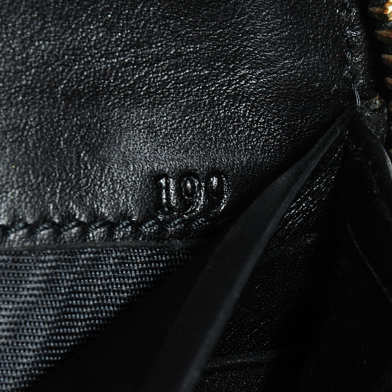Prada Vernice Zip Around Wallet Black 9 of 12