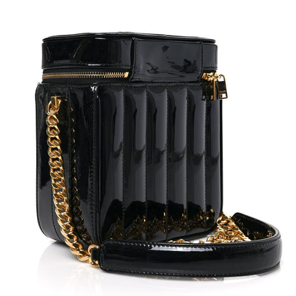 Saint Laurent Patent Matelasse Monogram Vicky Vanity Black 3 of 8