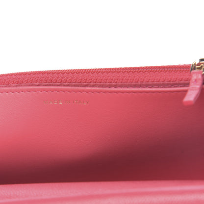 Chanel Caviar Quilted French New Wave Chain CC Wallet On Chain WOC Pink 7 of 11