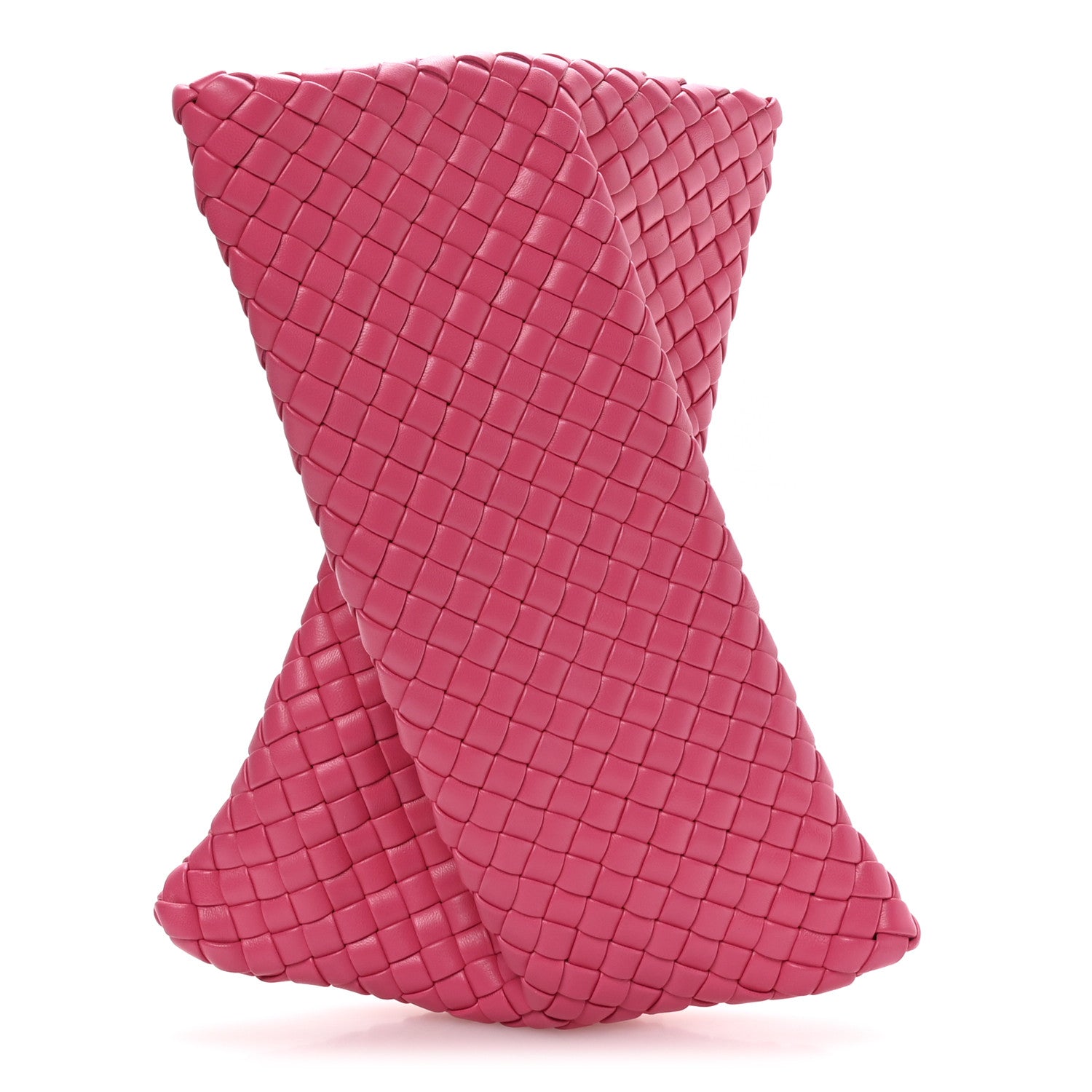 Bottega Veneta Nappa Intrecciato Crisscross Clutch Rosa Shock 1 of 6