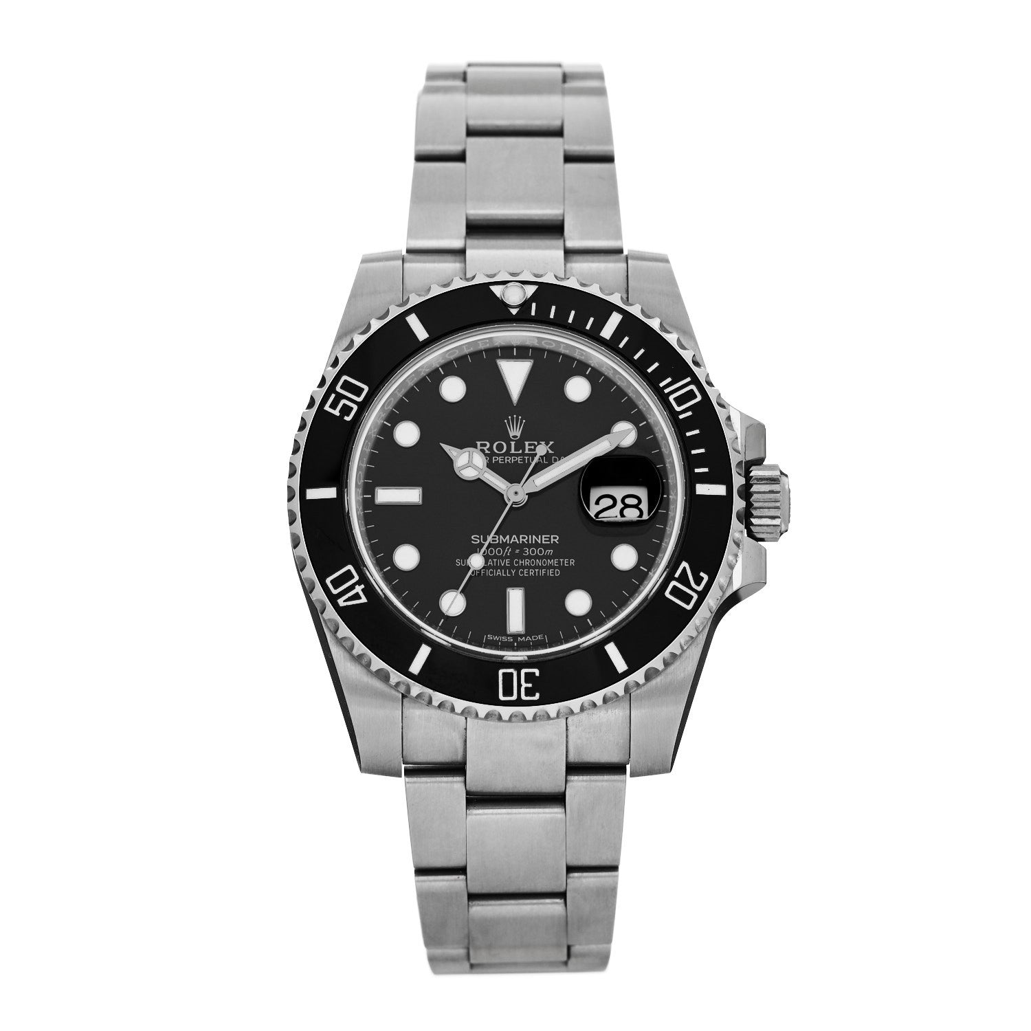 Rolex Stainless Steel 40mm Oyster Perpetual Submariner Date Watch Black 116610LN 1 of 5