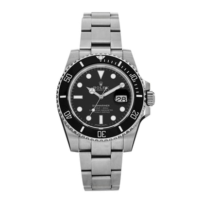 Rolex Stainless Steel 40mm Oyster Perpetual Submariner Date Watch Black 116610LN 1 of 5