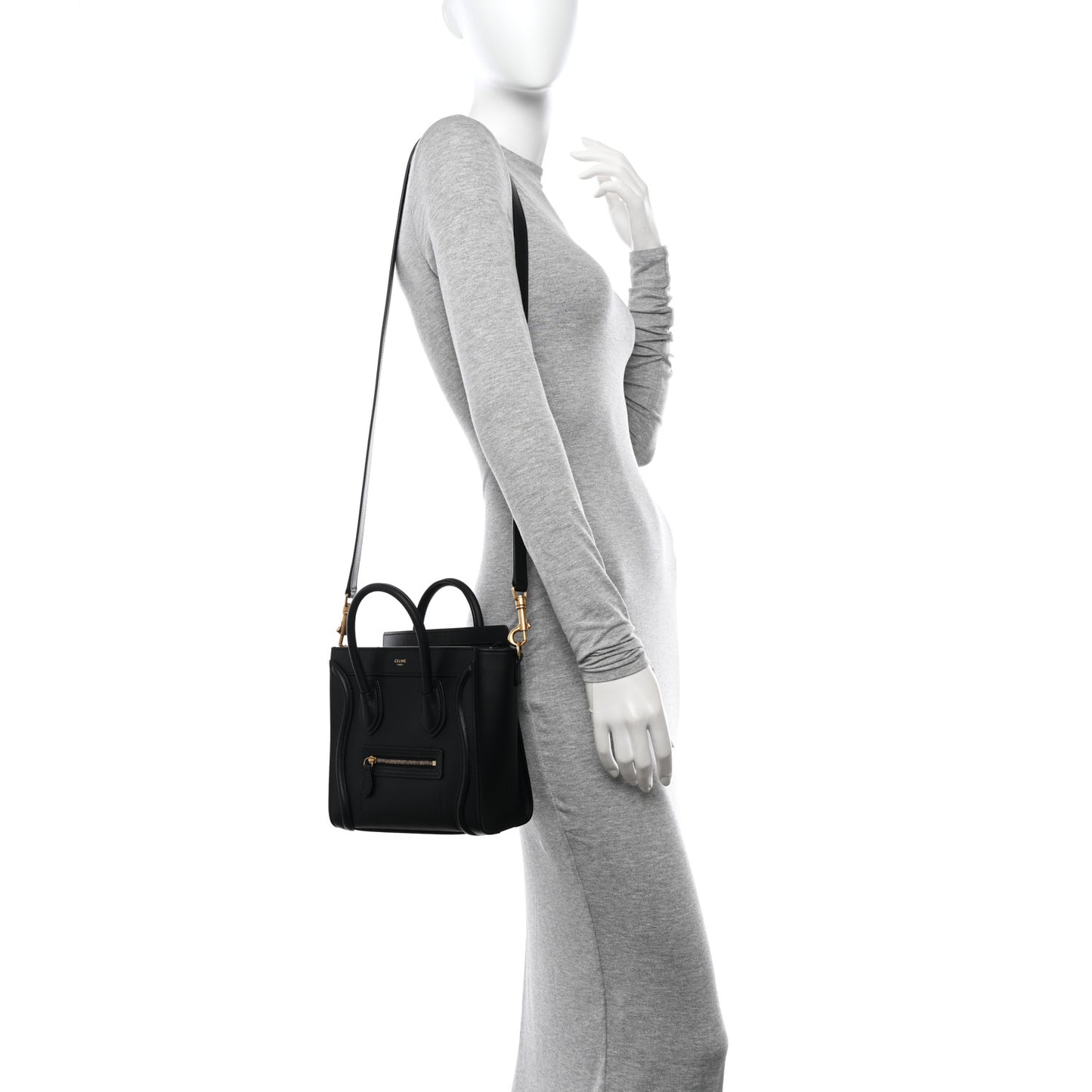 Smooth Calfskin Nano Luggage Black