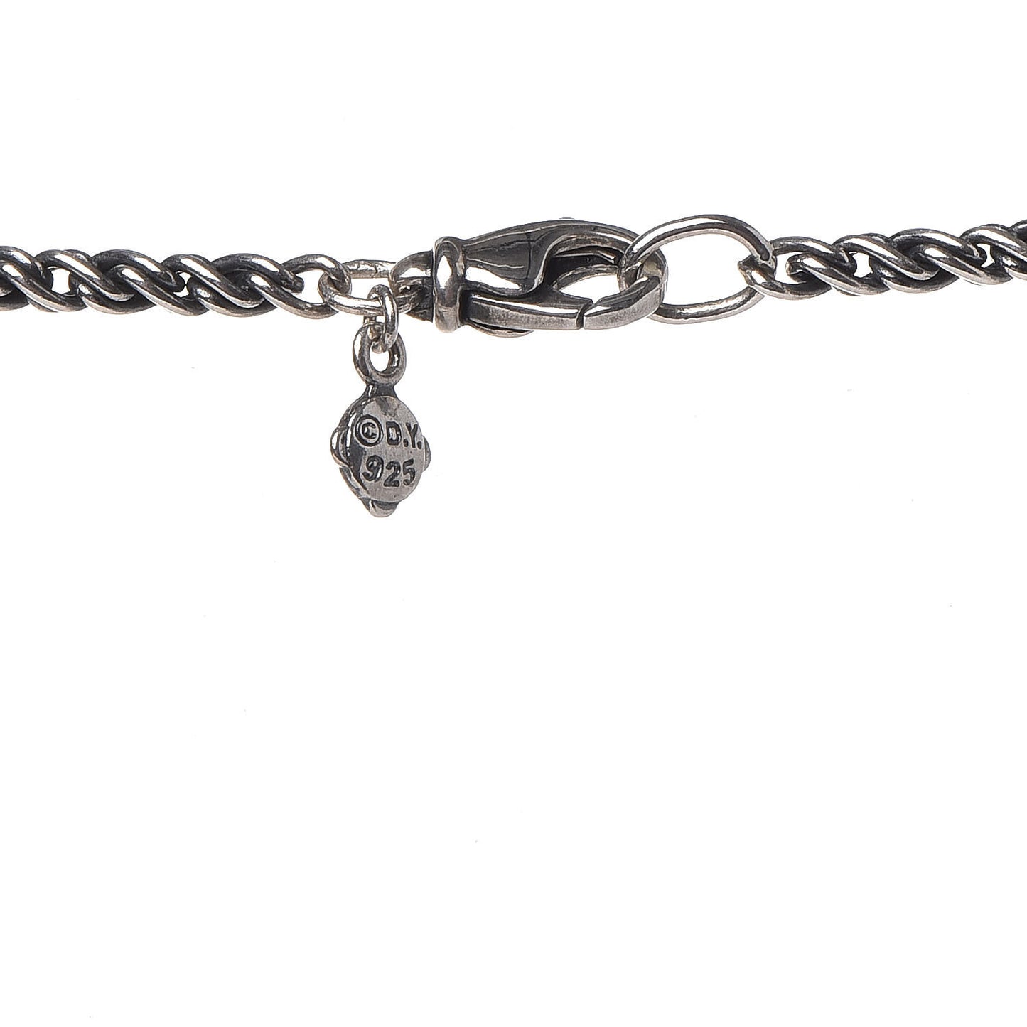 Sterling Silver Diamond Cable Coil Necklace