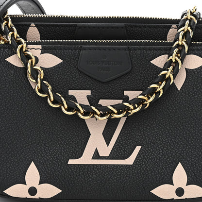 Louis Vuitton Empreinte Monogram Giant Multi Pochette Accessories Black Beige 8 of 10