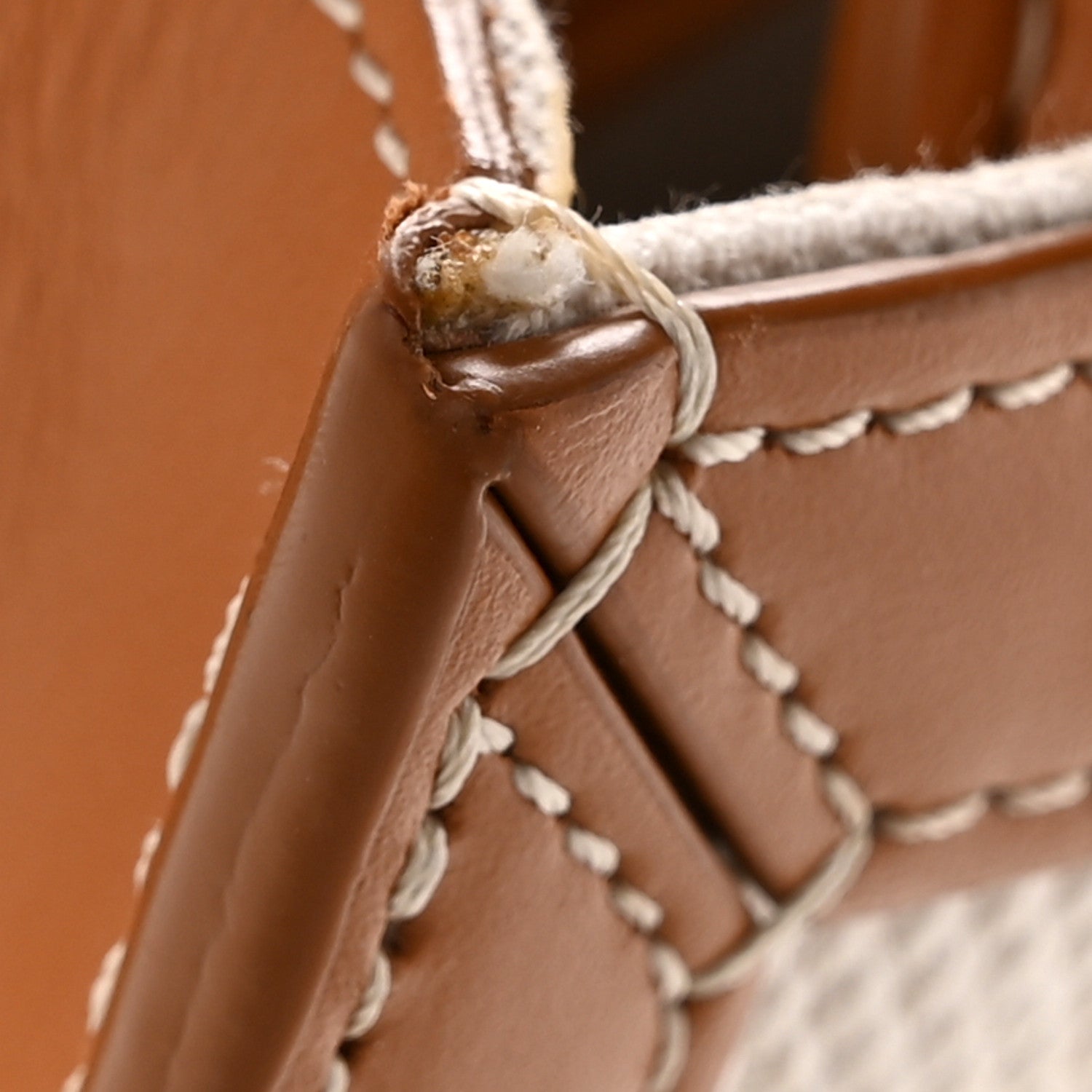 Celine Canvas Calfskin Mini Vertical Cabas Natural Tan 14 of 14