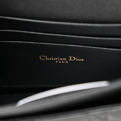 Christian Dior Lambskin Cannage Lady Dior Phone Pouch Black 6 of 9