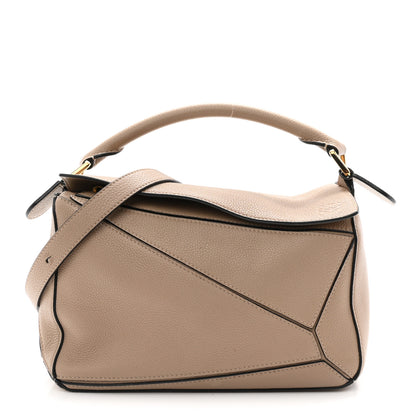 Loewe Grained Calfskin Small Puzzle Bag Sand 1 of 9