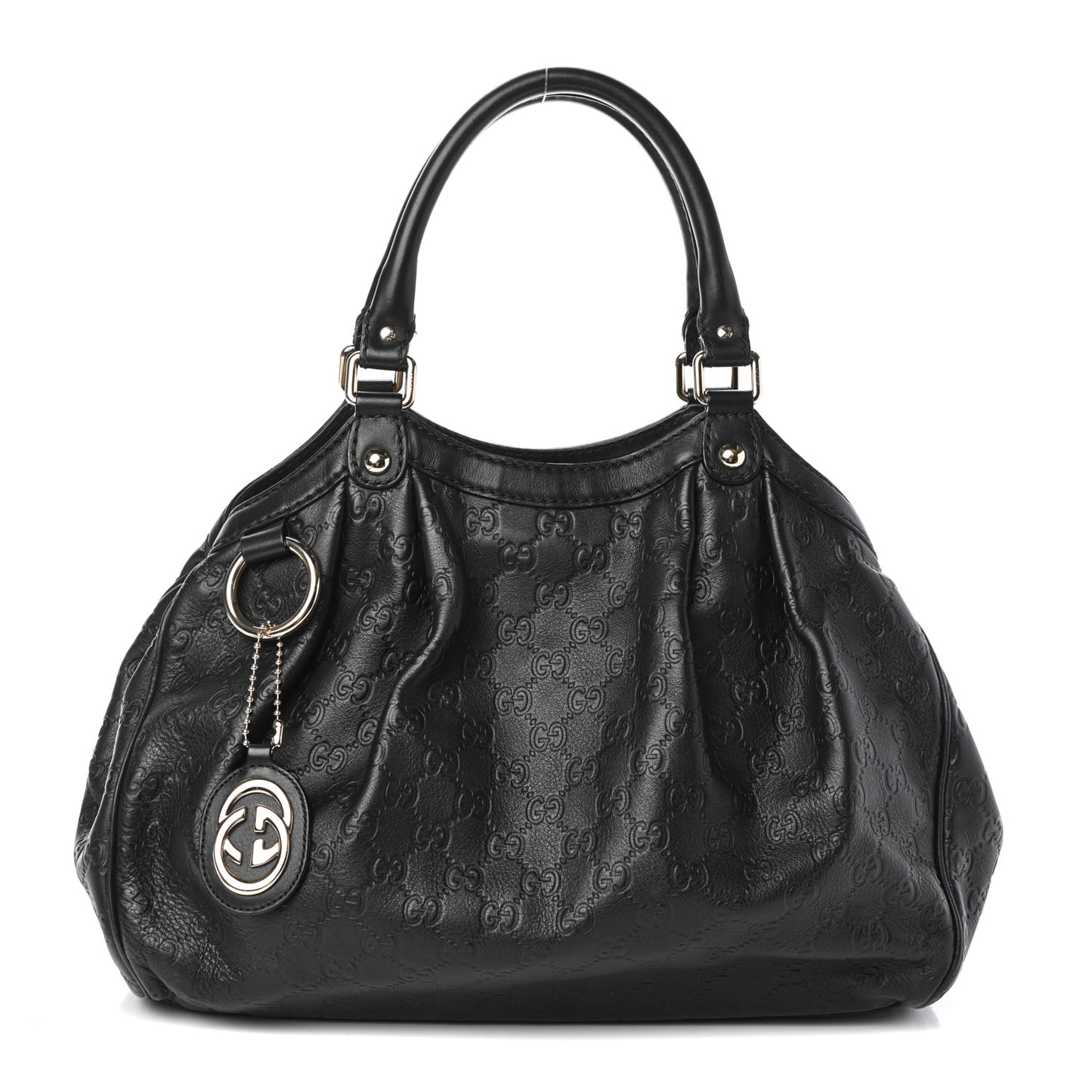 Guccissima Medium Sukey Tote Black