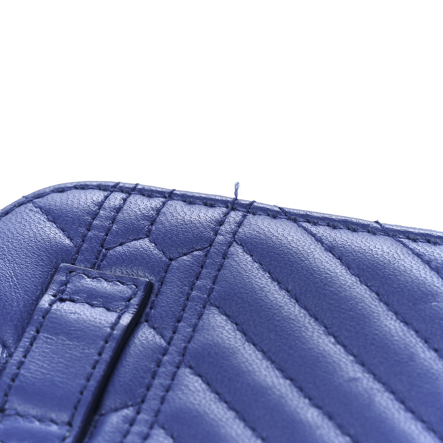 Bulgari Calfskin Quilted Serpenti Forever Belt Bag Blue 14 of 15